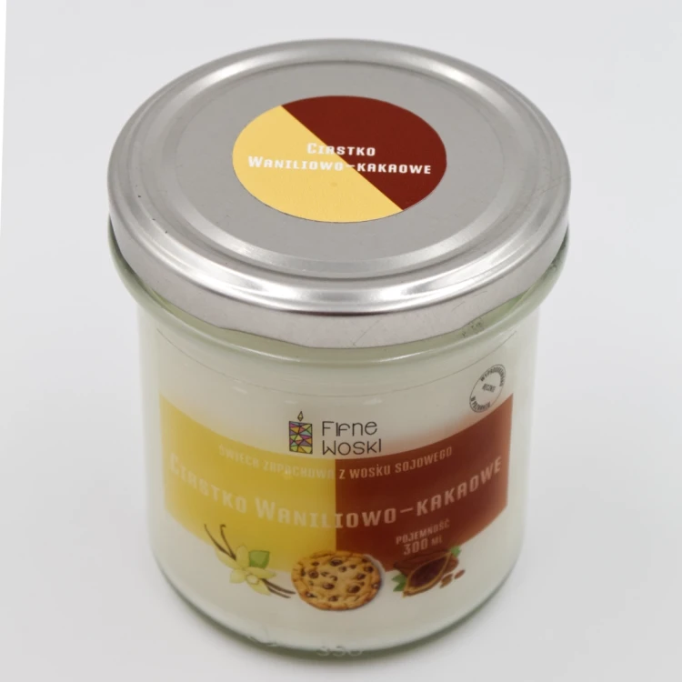 Fifne Woski CIASTECZKO WANILIOWO-KAKAOWE - świeca sojowa 300 ml