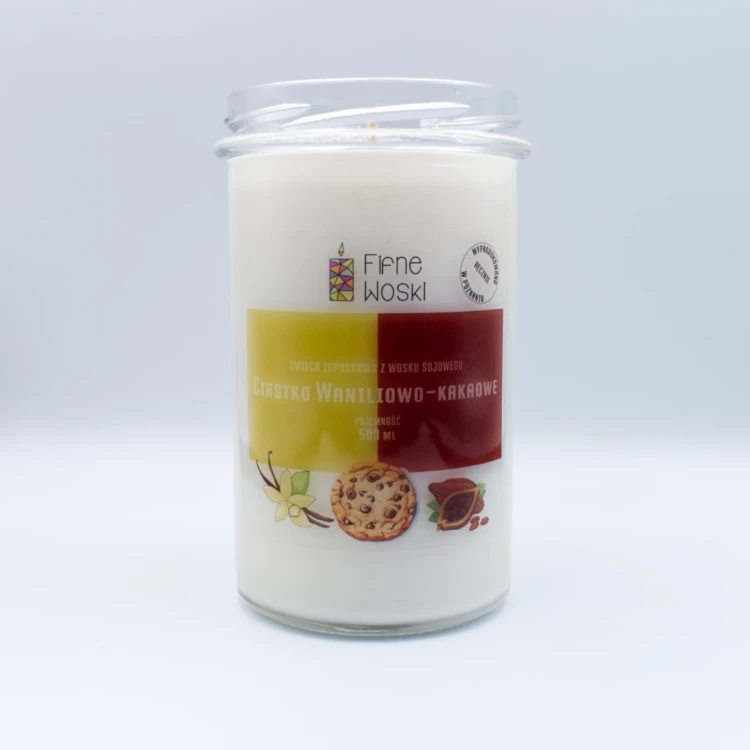 Ciasteczko Waniliowo-Kakaowe - świeca sojowa 500 ml