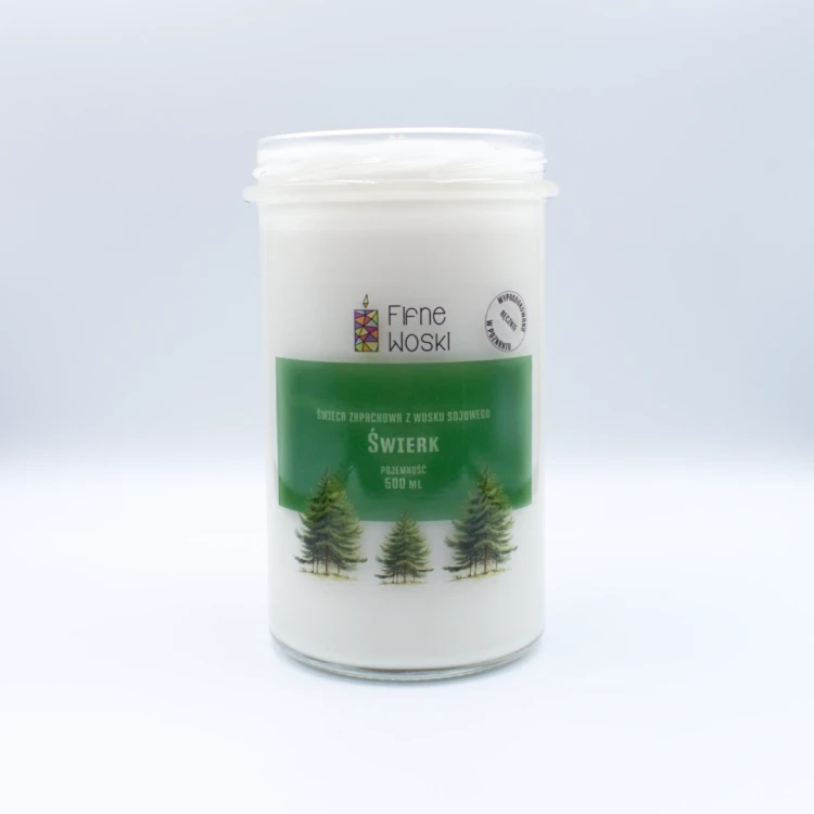 ŚWIERK - świeca sojowa 500 ml