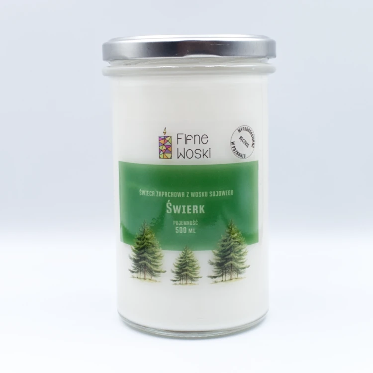 ŚWIERK - świeca sojowa 500 ml