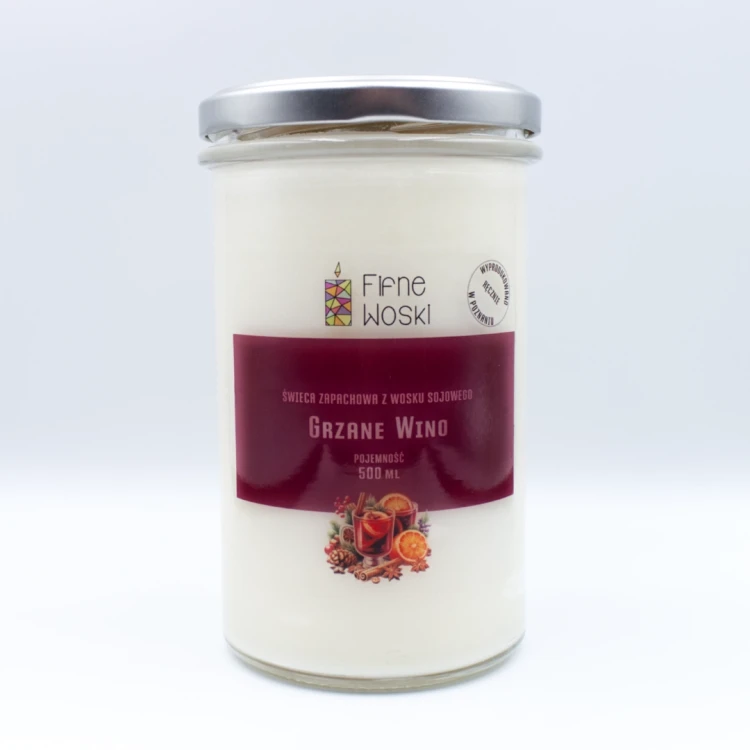 GRZANE WINO - świeca sojowa 500 ml