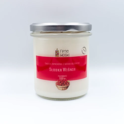 Słodka wiśnia świeca sojowa 300 ml 1.webp