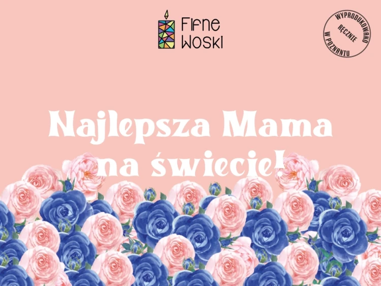 świeca na Dzień Matki "Najlepsza mama na świecie"