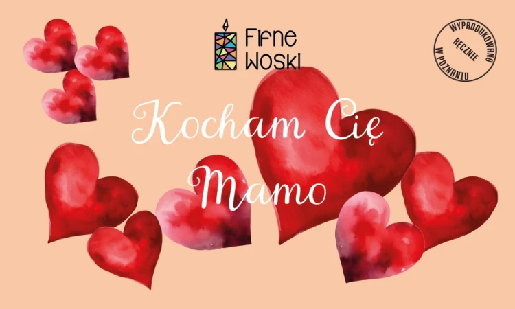 świeca na Dzień Matki "Kocham Cię mamo"
