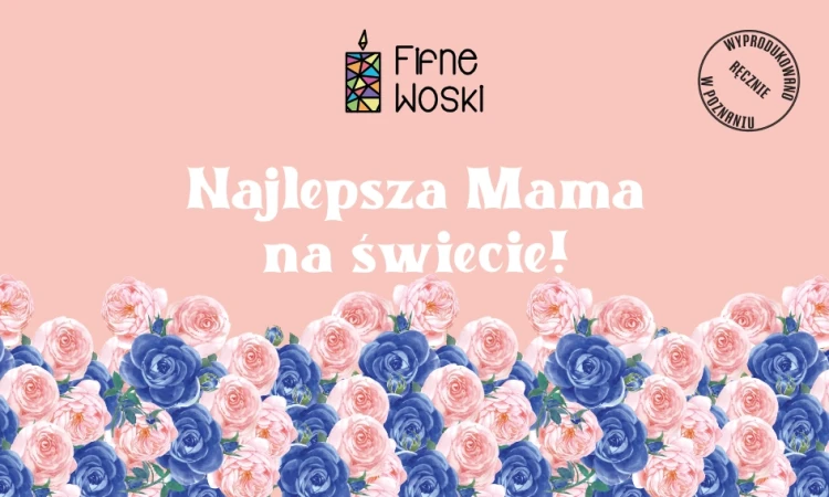 świeca na Dzień Matki "Najlepsza mama na świecie"