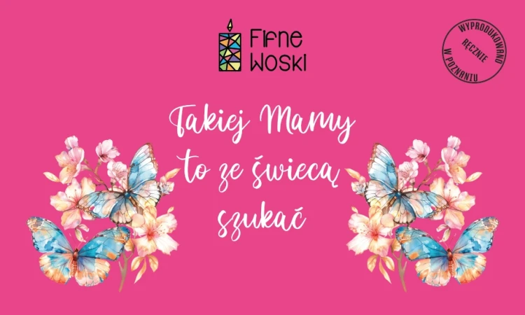 świeca na Dzień Matki "Takiej mamy to ze świecą szukać"