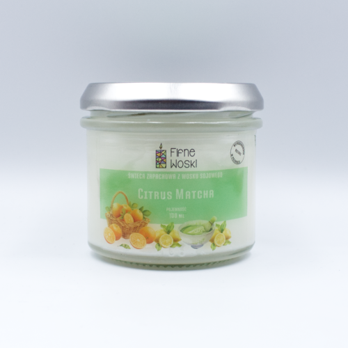 CITRUS MATCHA - świeca sojowa 100 ml