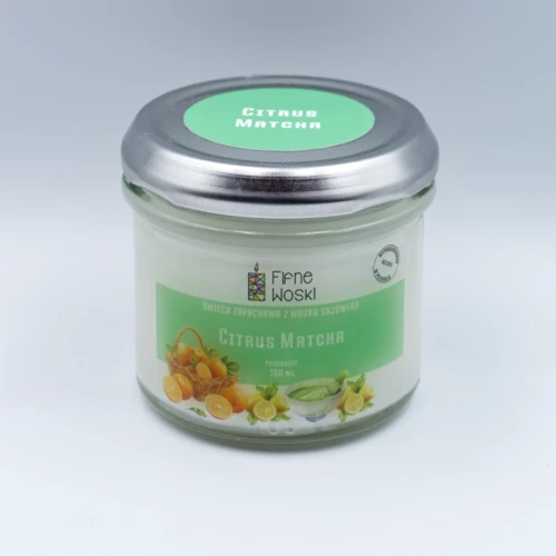 CITRUS MATCHA - świeca sojowa 100 ml