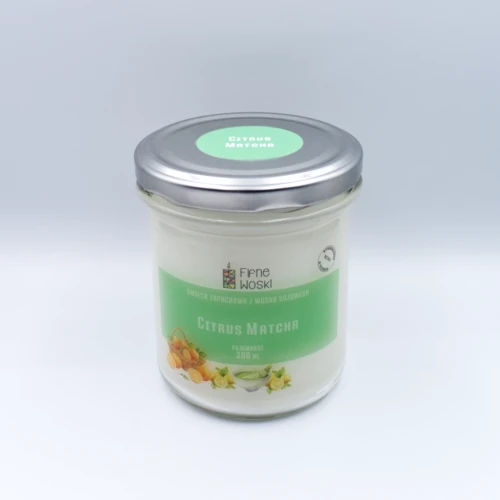 CITRUS MATCHA - świeca sojowa 300 ml