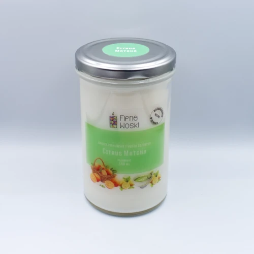 CITRUS MATCHA - świeca sojowa 500 ml