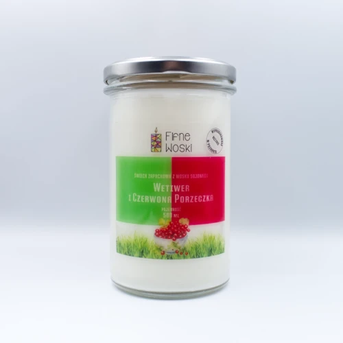 świeca sojowa wetiwer i czerwona porzeczka 500 ml.webp