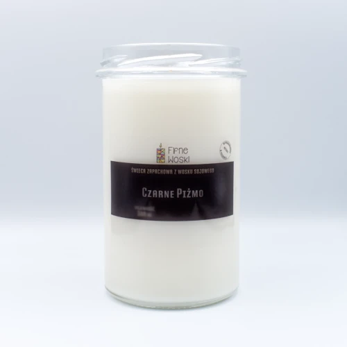 świeca zapachowa z wosku sojowego czarne piżmo 500 ml.webp