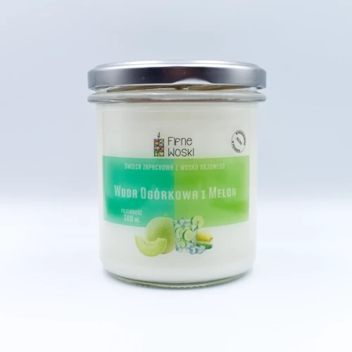 świeca sojowa woda ogórkowa i melon 300 ml.webp