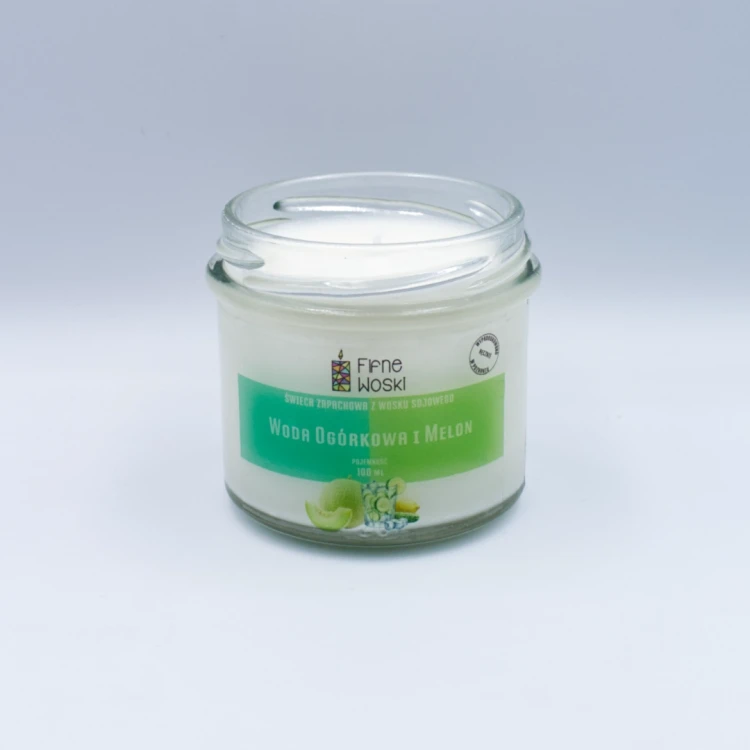Świeca sojowa woda ogórkowa i melon 100 ml 1.webp