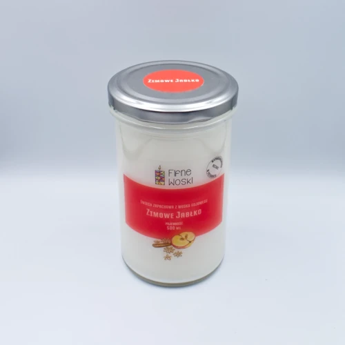 fifne woski świeca sojowa zimowe jabłko 500 ml 2.webp