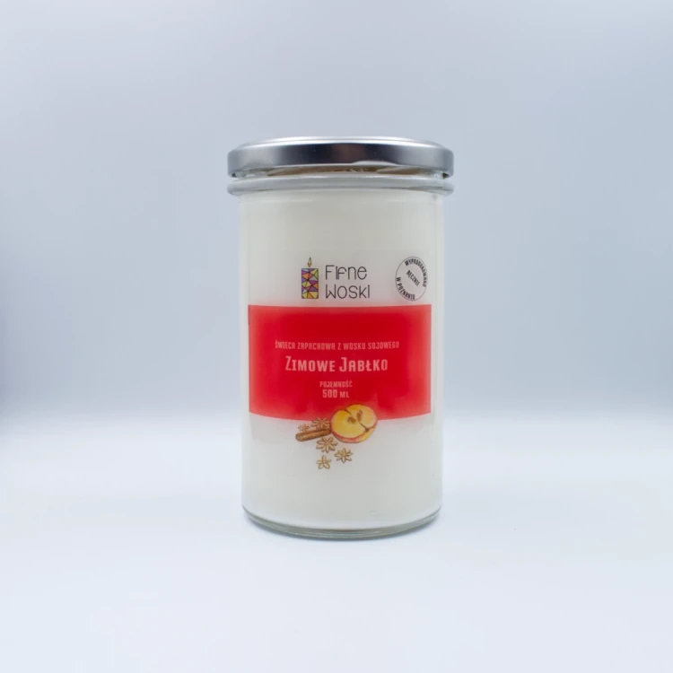 fifne woski świeca sojowa zimowe jabłko 500 ml.webp