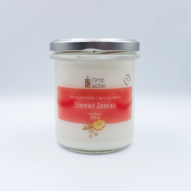 fifne woski świeca sojowa zimowe jabłko 300 ml 1.webp