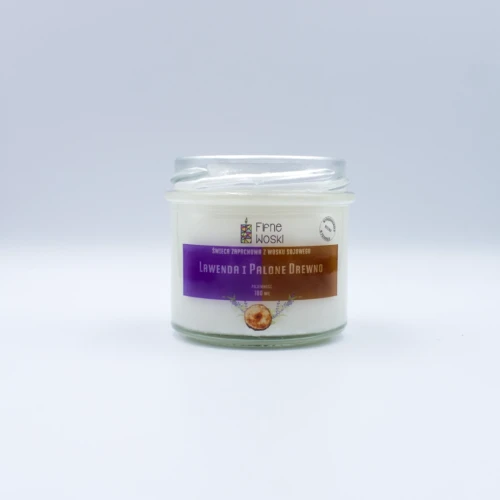 fifne woski świeca sojowa lawenda i palone drewno 100 ml 2.webp