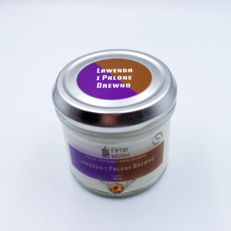 fifne woski świeca sojowa lawenda i palone drewno 100 ml 1.webp