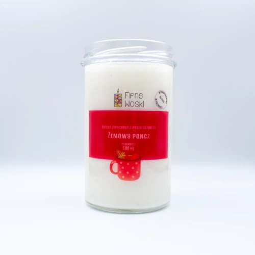 fifne woski świeca sojowa zimowy poncz świeca 500 ml 4.webp