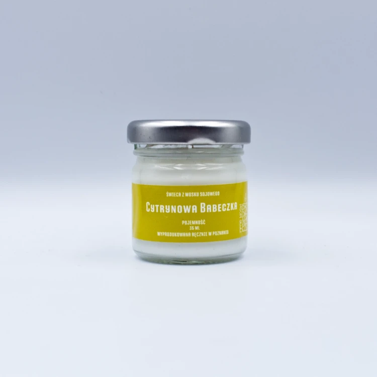 fifne woski świeca sojowa cytrynowa babeczka 35 ml.webp