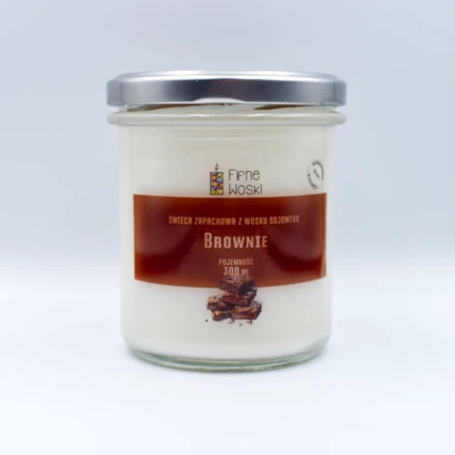 Fifne Woski BROWNIE - świeca sojowa 300 ml