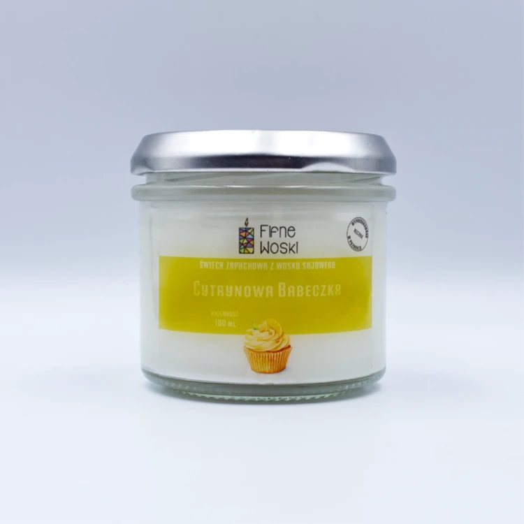 Fifne Woski CYTRYNOWA BABECZKA - świeca sojowa 100 ml