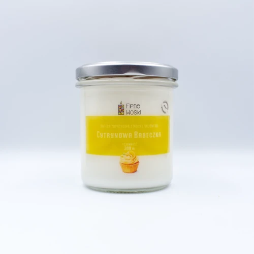 Fifne Woski CYTRYNOWA BABECZKA - świeca sojowa 300 ml