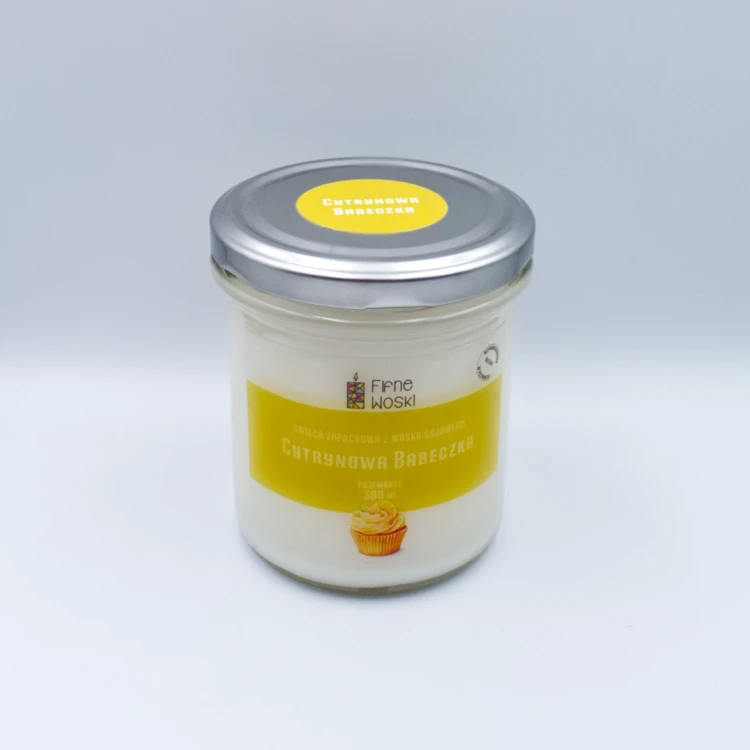 Fifne Woski CYTRYNOWA BABECZKA - świeca sojowa 300 ml