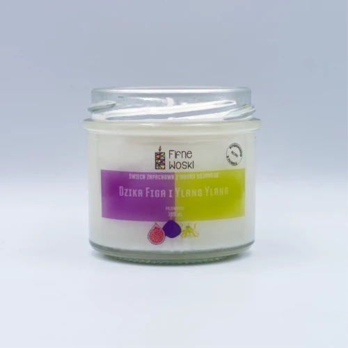 Fifne Woski DZIKA FIGA I YALNG YLANG  świeca sojowa 100 ml 2.webp