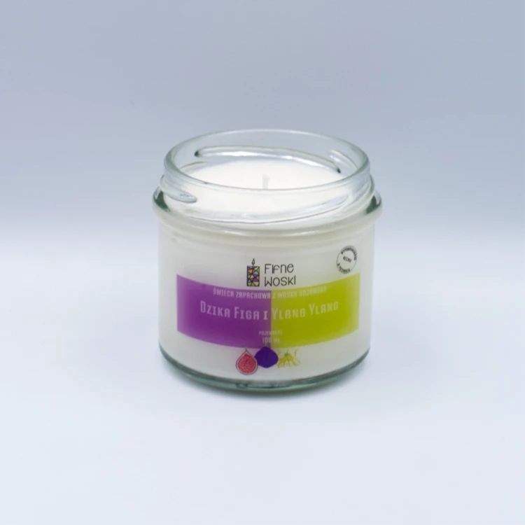 Fifne Woski DZIKA FIGA I YALNG YLANG  świeca sojowa 100 ml 3.webp