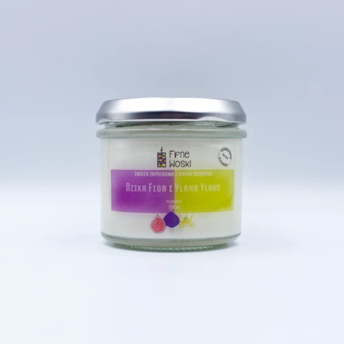Fifne Woski DZIKA FIGA I YALNG YLANG  świeca sojowa 100 ml.webp