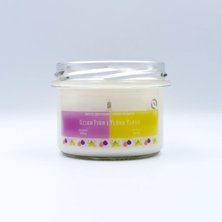 Fifne Woski DZIKA FIGA I YALNG YLANG  świeca sojowa 200 ml 1.webp