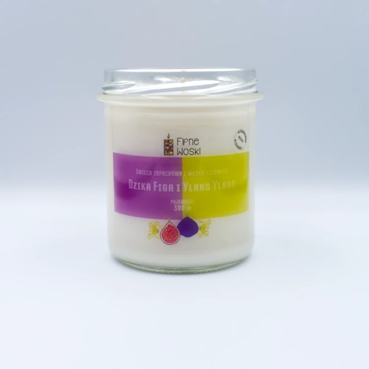 Fifne Woski DZIKA FIGA I YALNG YLANG  świeca sojowa 300 ml 2.webp