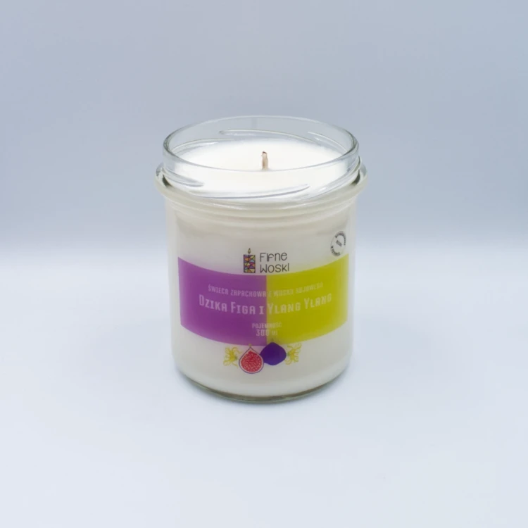 Fifne Woski DZIKA FIGA I YALNG YLANG  świeca sojowa 300 ml 3.webp