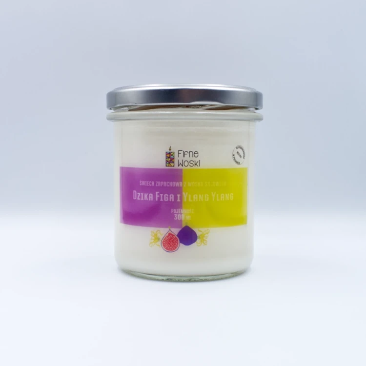 Fifne Woski DZIKA FIGA I YALNG YLANG  świeca sojowa 300 ml.webp