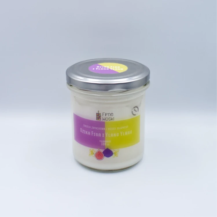 Fifne Woski DZIKA FIGA I YALNG YLANG  świeca sojowa 300 ml 1.webp