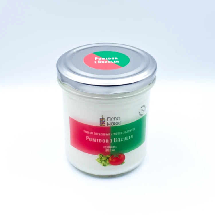 Fifne Woski POMIDOR I BAZYLIA świeca sojowa 300 ml 3.webp