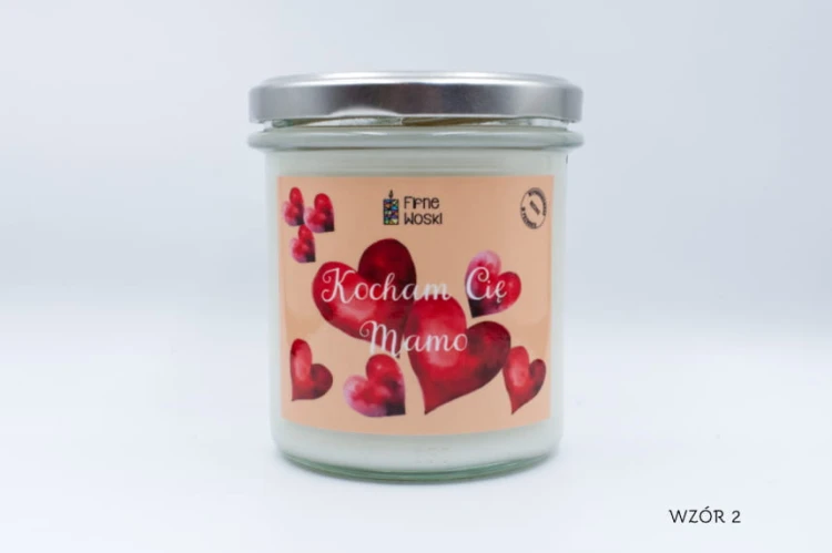 Brzoskwinia i Płatki Róży – świeca sojowa na Dzień Matki