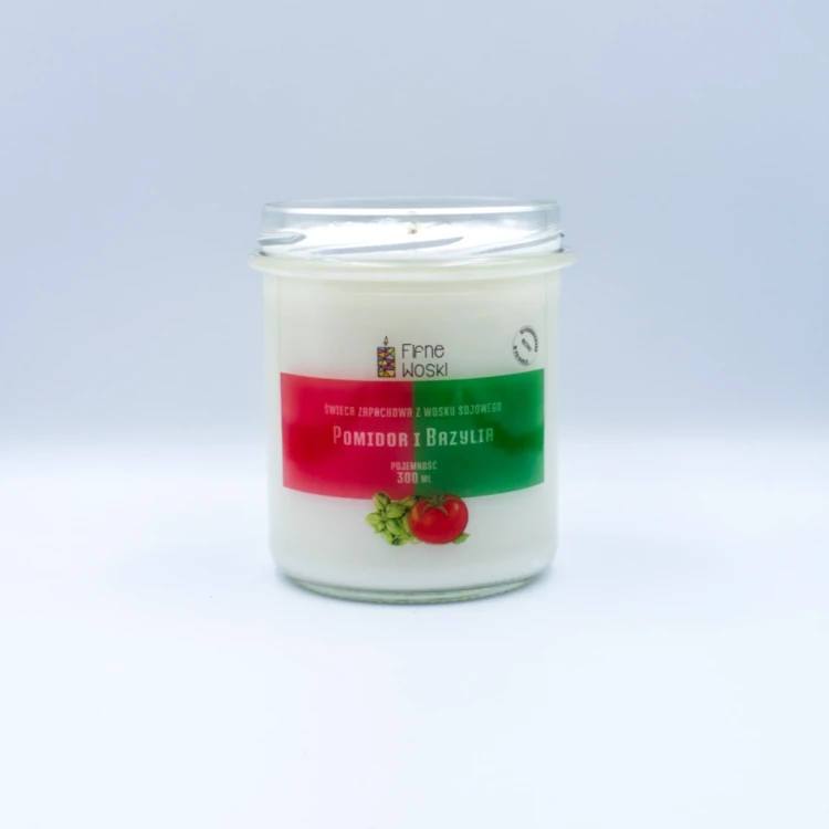 Fifne Woski POMIDOR I BAZYLIA świeca sojowa 300 ml 1.webp