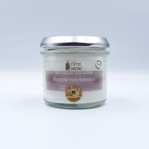 fifne woski świeca sojowa wieczór przy kominku 100 ml.webp