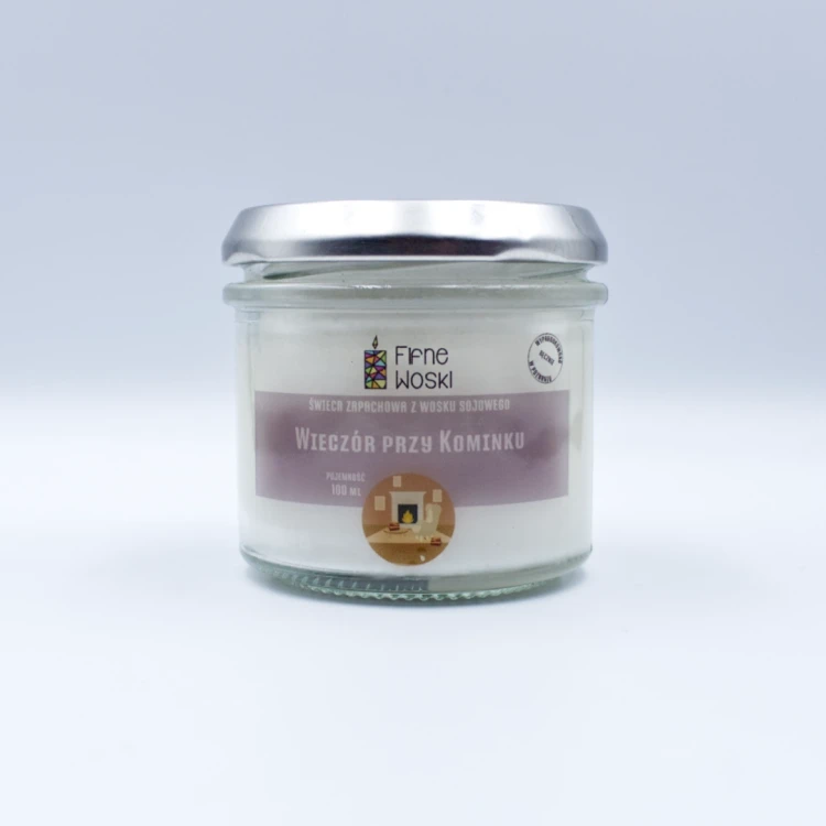 fifne woski świeca sojowa wieczór przy kominku 100 ml.webp