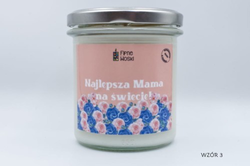 Brzoskwinia i Płatki Róży – świeca sojowa na Dzień Matki