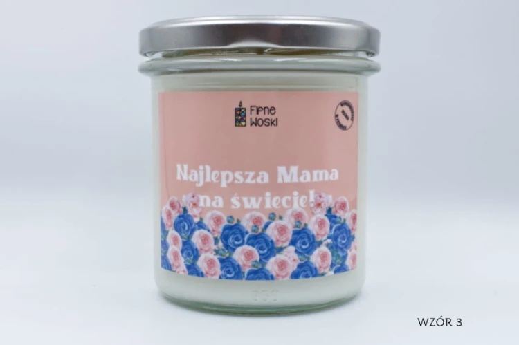 Brzoskwinia i Płatki Róży – świeca sojowa na Dzień Matki