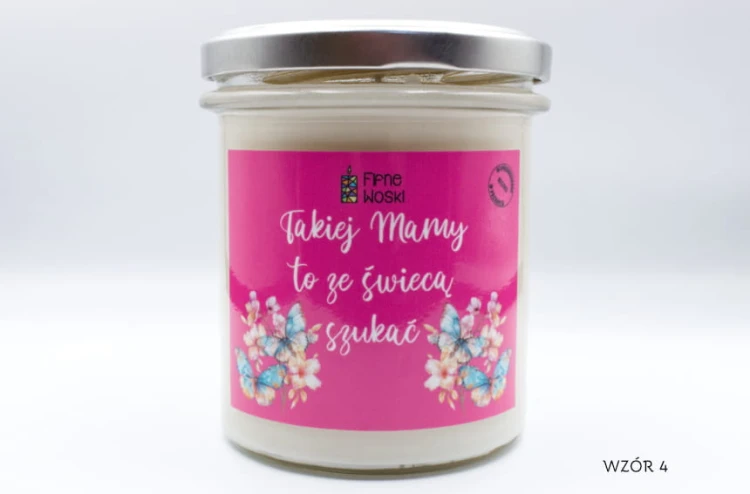 Brzoskwinia i Płatki Róży – świeca sojowa na Dzień Matki