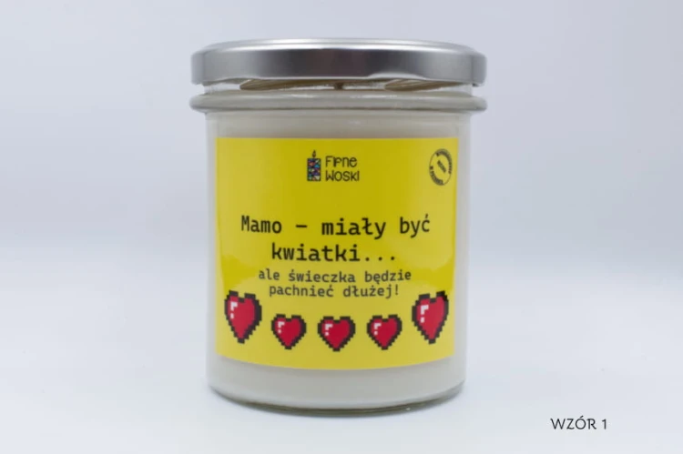 Brzoskwinia i Płatki Róży – świeca sojowa na Dzień Matki