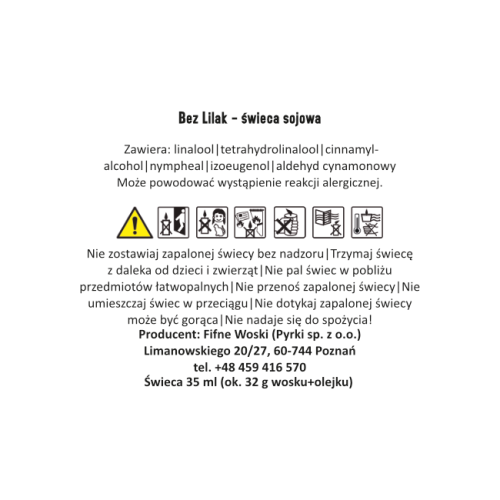 BEZ LILAK – Mała świeca sojowa w słoiku