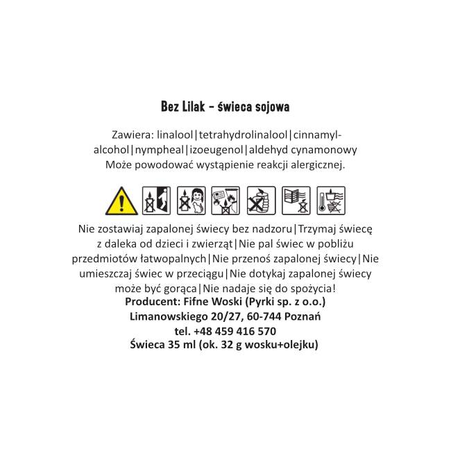 BEZ LILAK – Mała świeca sojowa w słoiku