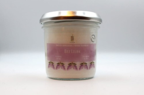 BEZ LILAK – Średnia świeca sojowa w słoiku