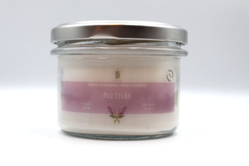 BEZ LILAK – Duża świeca sojowa w słoiku